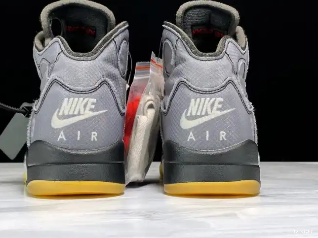 Rep TBK 5 Jordan Off-White Air CT8480-001 Black x 0623